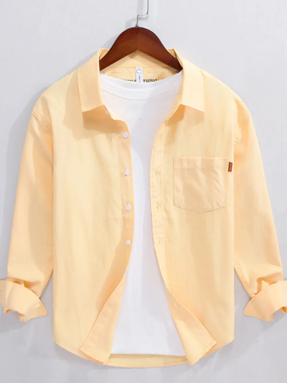Men's Button Up Long Sleeve Shirt, image 5
