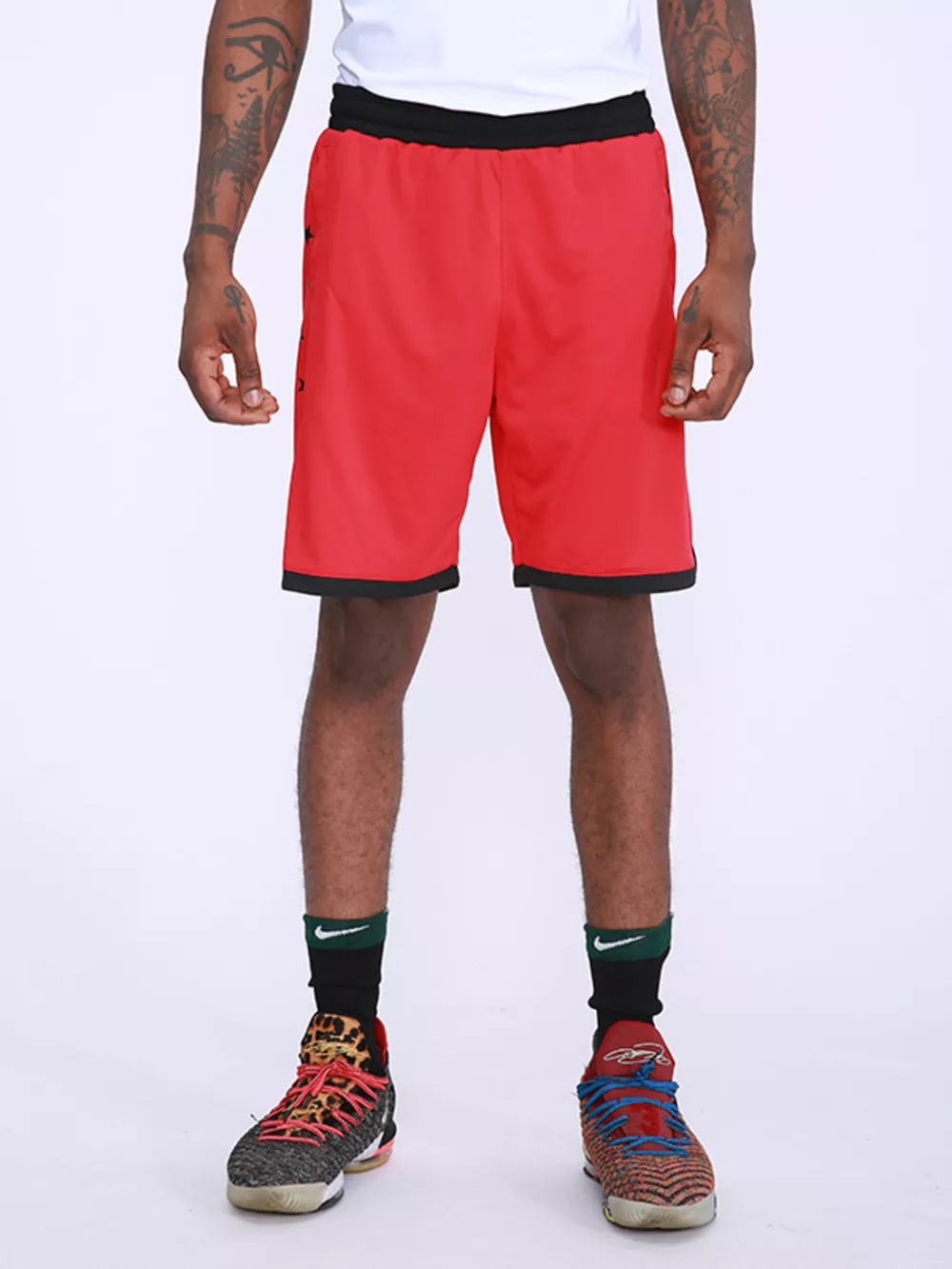 Men's Star Print Breathable Active Shorts, image 7