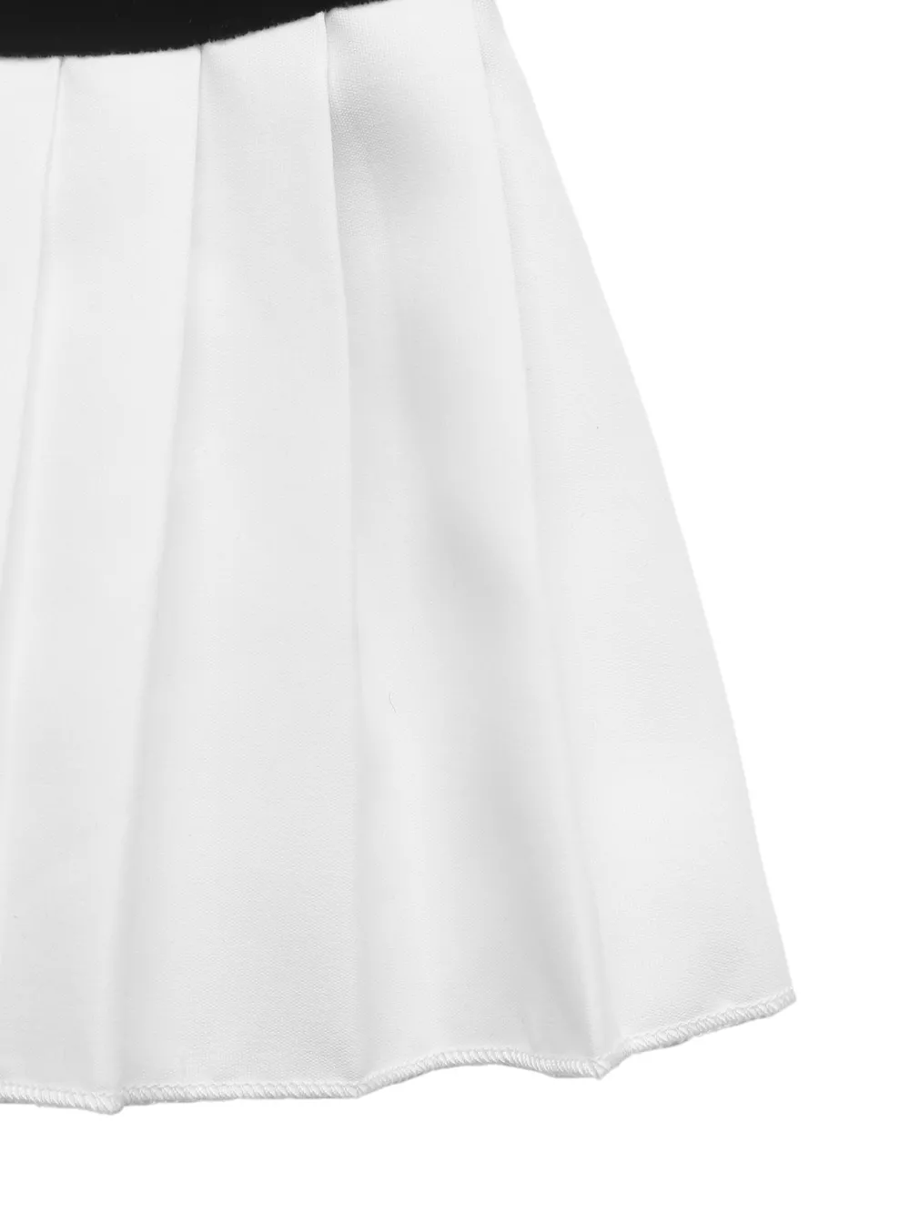 Pleated Hem Sweetheart Neckline Long Sleeve Mini Dress, image 4