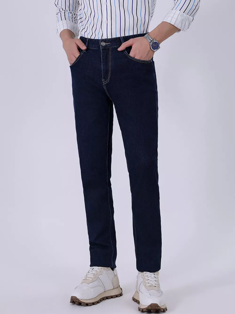 Men's Wash Straight-Leg Jeans, image 2