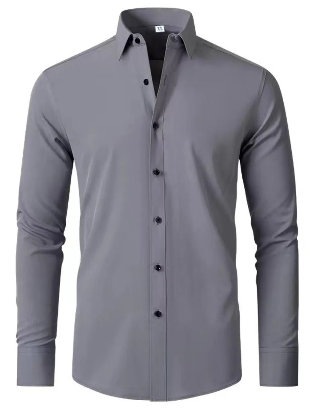 Men's Plus Size Button Up Long Sleeve Shirt, image 6