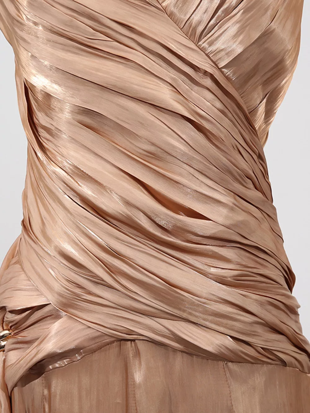 Halter Neck Ruched Maxi Dress, image 8