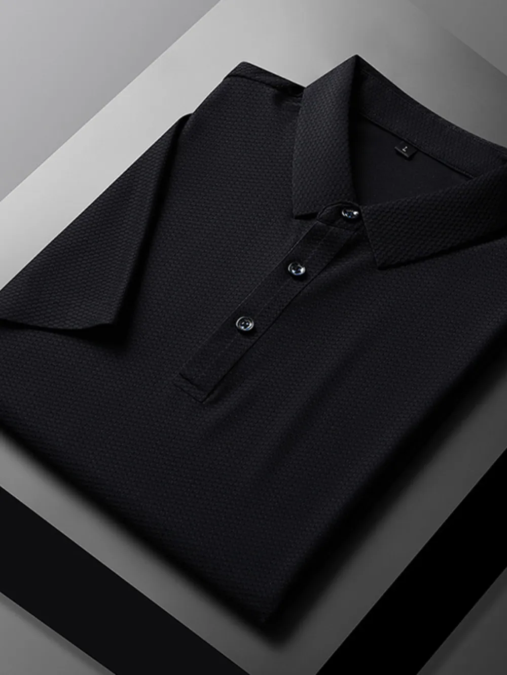 Men's Plus Size Breathable Short Sleeve Polo Shirt, image 2