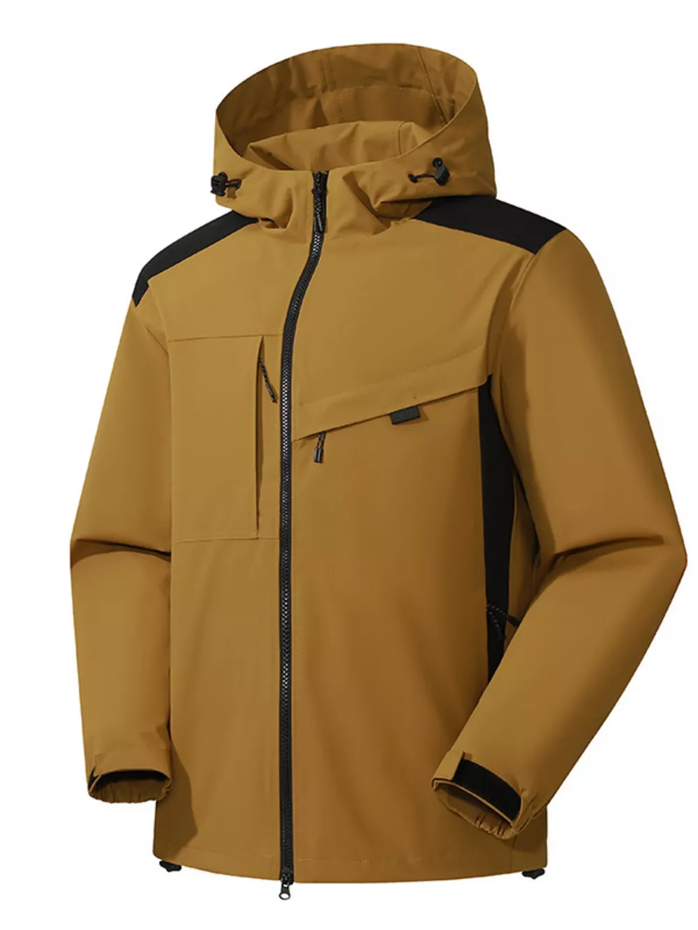 Men's Full Size Waterproof Hooded Zip Up Jacket Plus Size, image 9