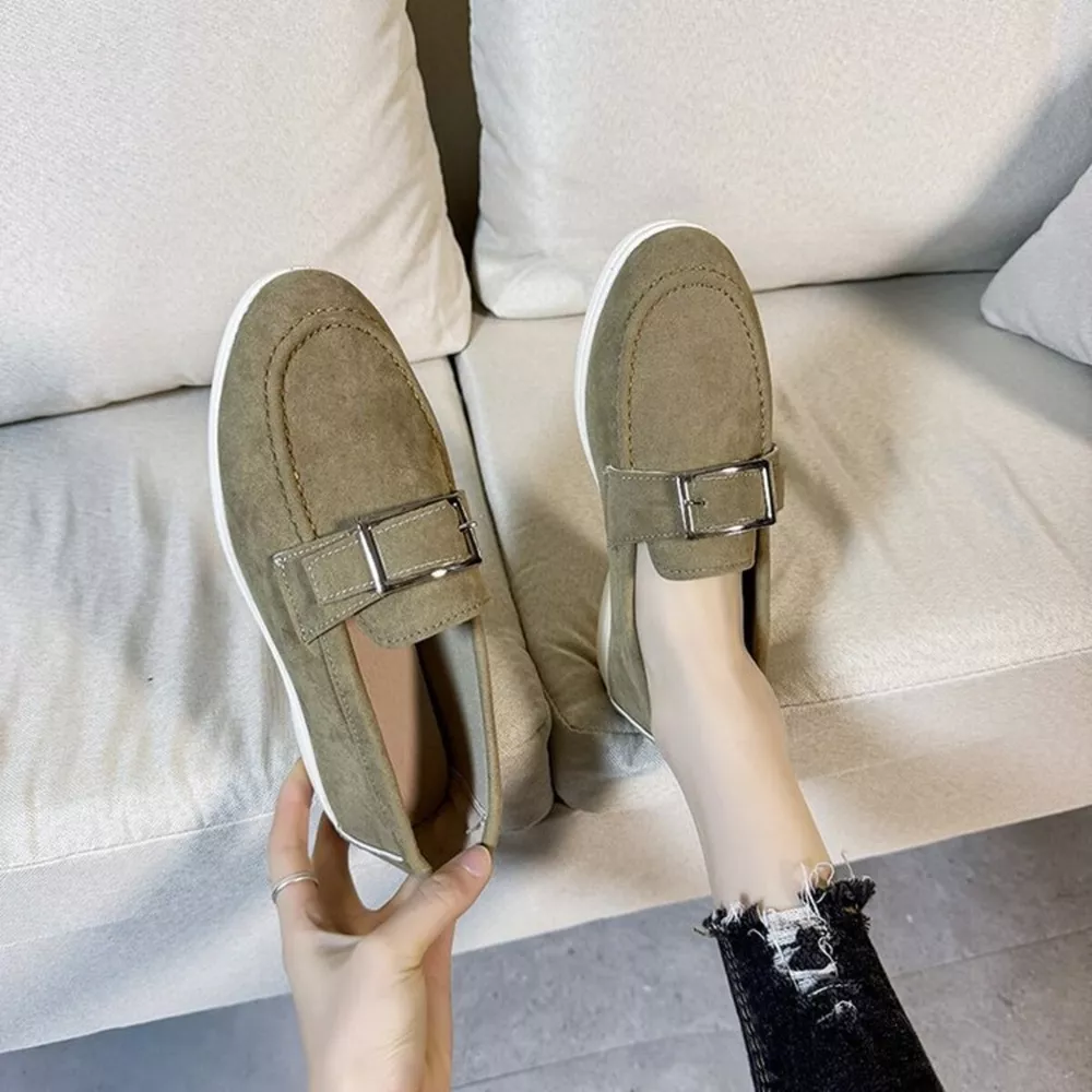 Round Toe Flats Slip-Ons, image 3