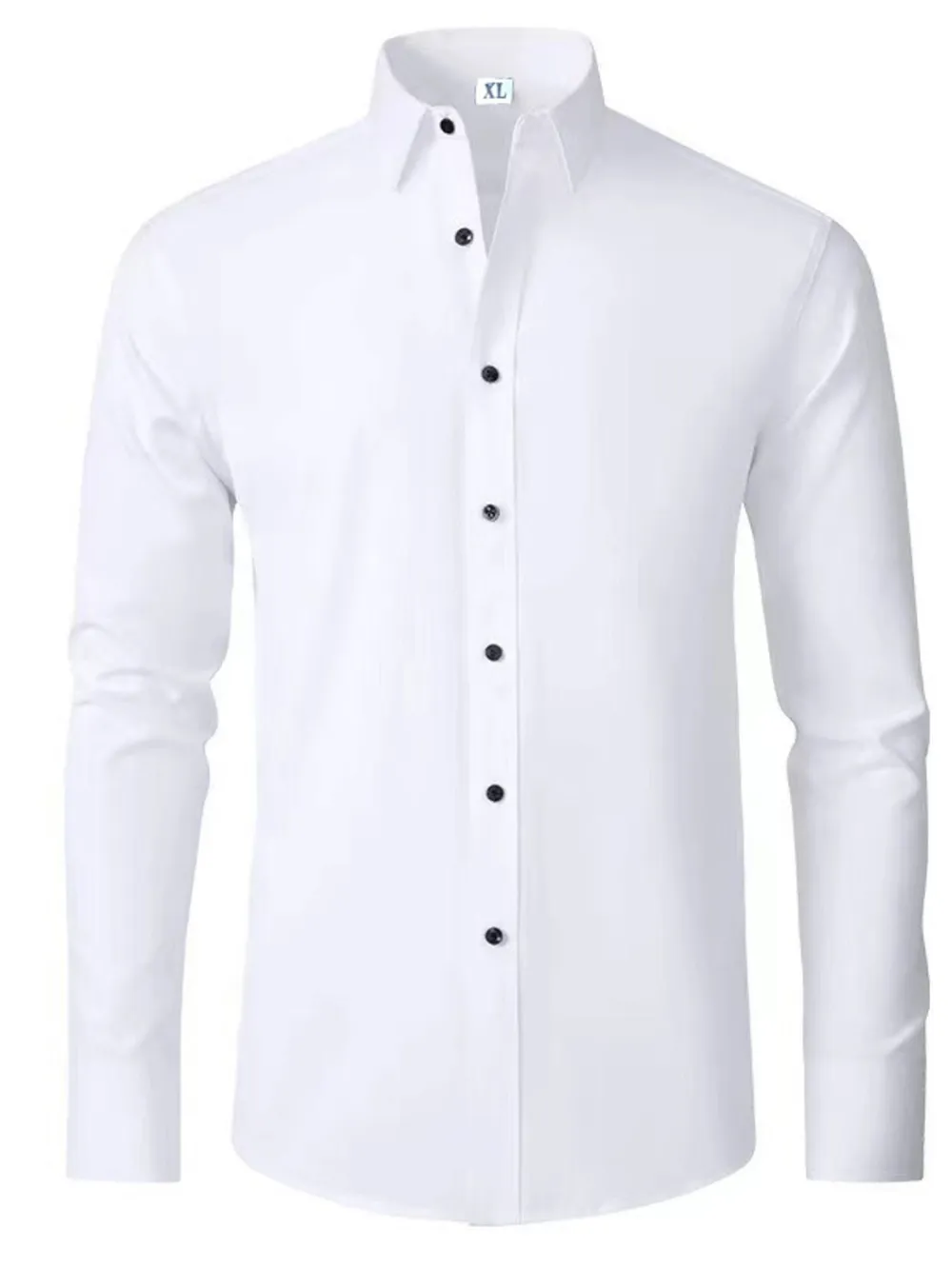 Men's Plus Size Button Up Long Sleeve Shirt, image 2