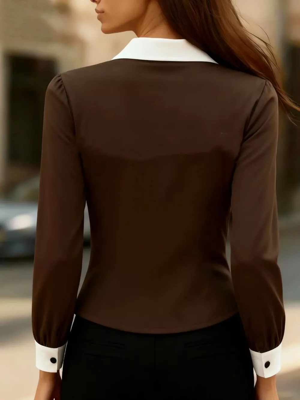 Contrast Button-Down Shirt, image 9