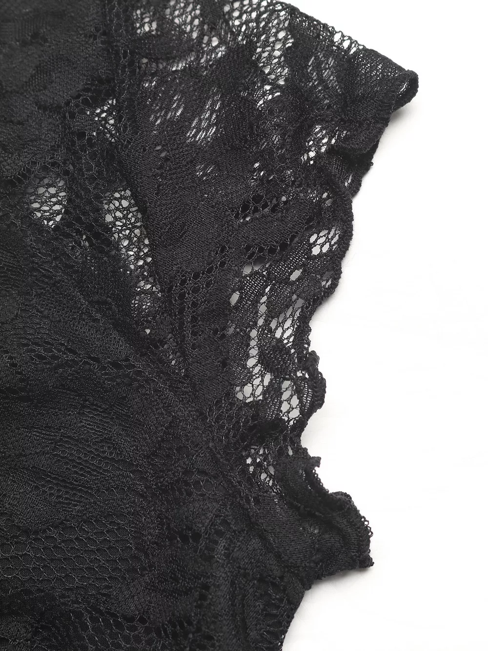 Lace V-Neck Slim Fit T-Shirt, image 6