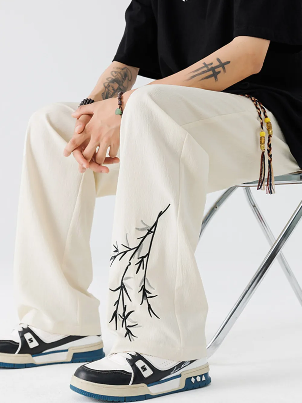 Men's Full Size Wide Leg Pants Plus Size, image 5
