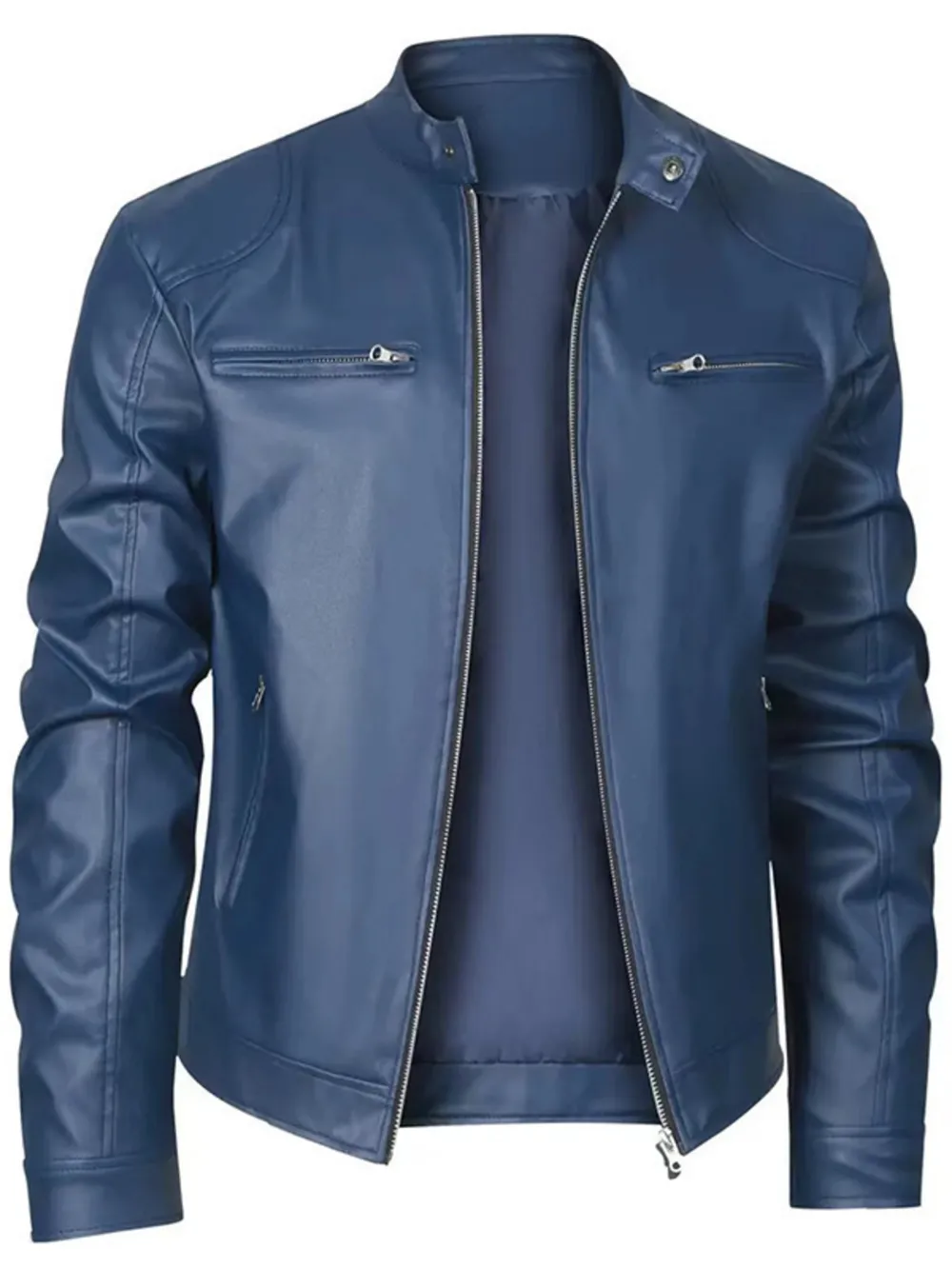 Men's Full Size Zip Up Long Sleeve Jacket Plus Size, image 8