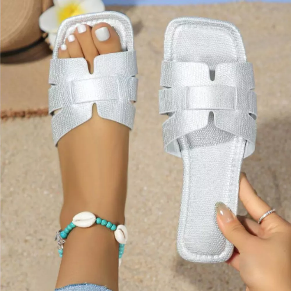 Woven Strap Flat Sandals, image 12