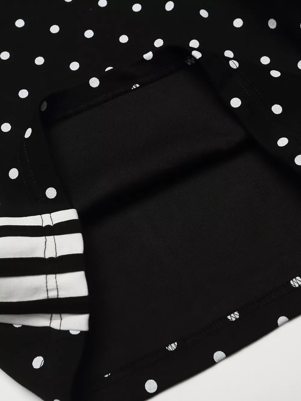 Men's Polka Dot Boxing Shorts with Camouflage Waistband, image 4
