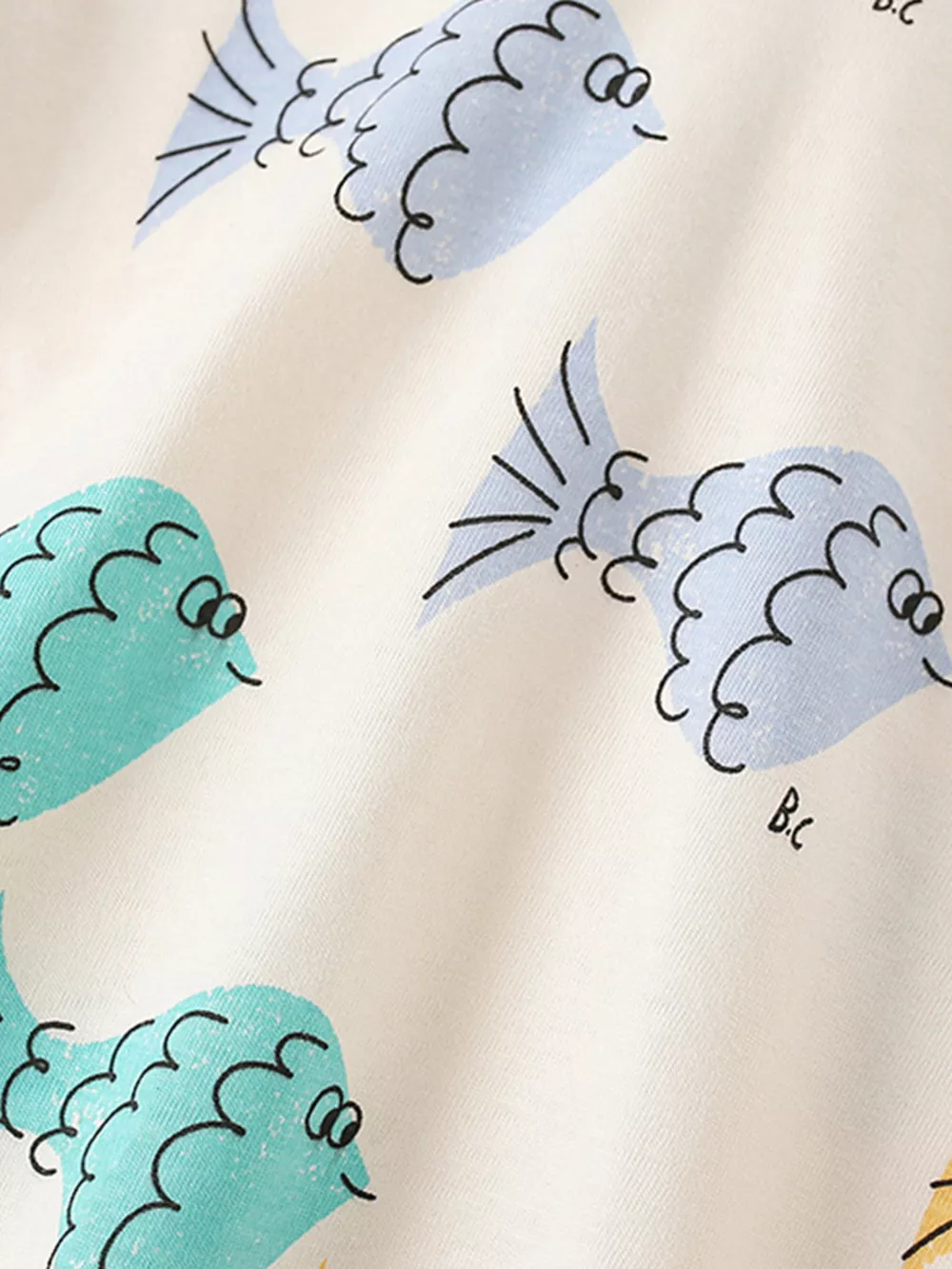 Children's Fish Print Round Neck T-Shirt, image 3