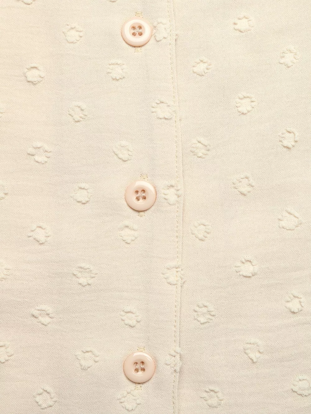 Swiss Dot Ruffled Button-Down Shirt, image 4