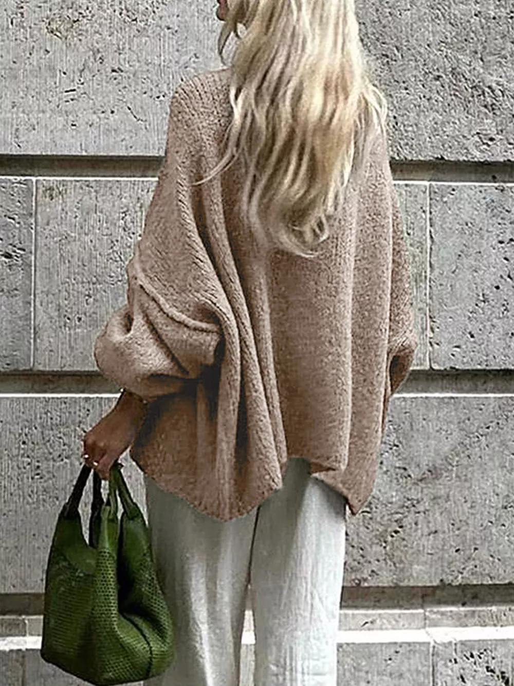 Oversized Knit Button Up Cardigan, image 5