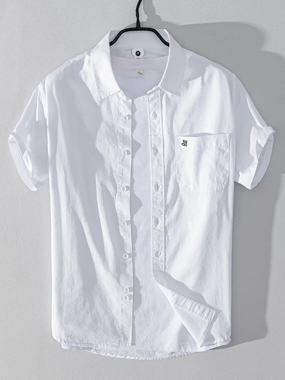 Men's Plus Size Button Up Short Sleeve Shirt, image 10