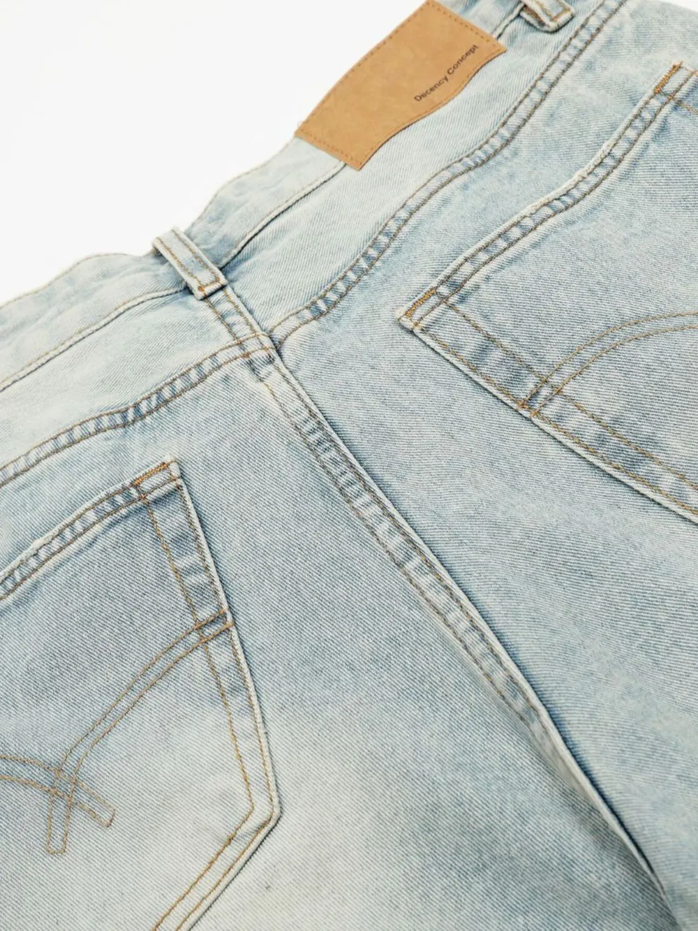 Men's Wash Wide Leg Denim Shorts, image 13