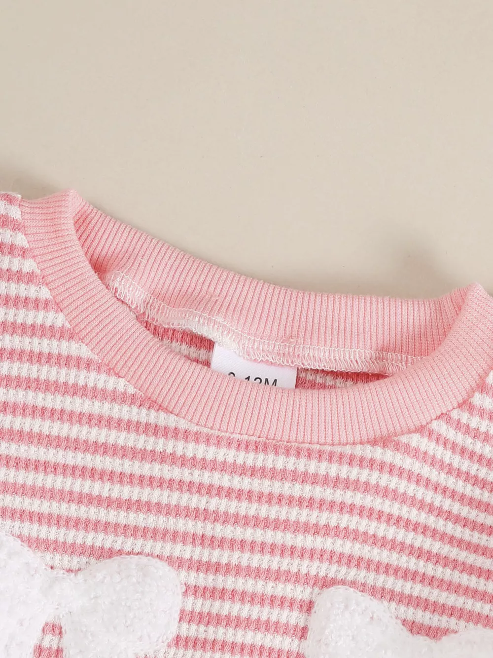 Children's Bow Striped Top and Pants Set, image 2
