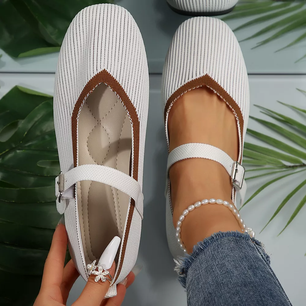 Round Toe Mesh Slip-Ons, image 8