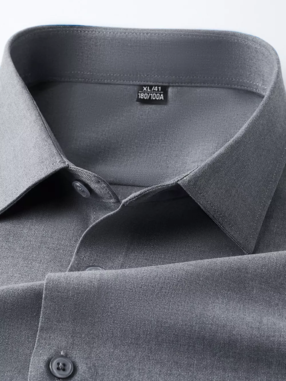 Men's Full Size Slim Fit Long Sleeve Shirt Plus Size, image 3