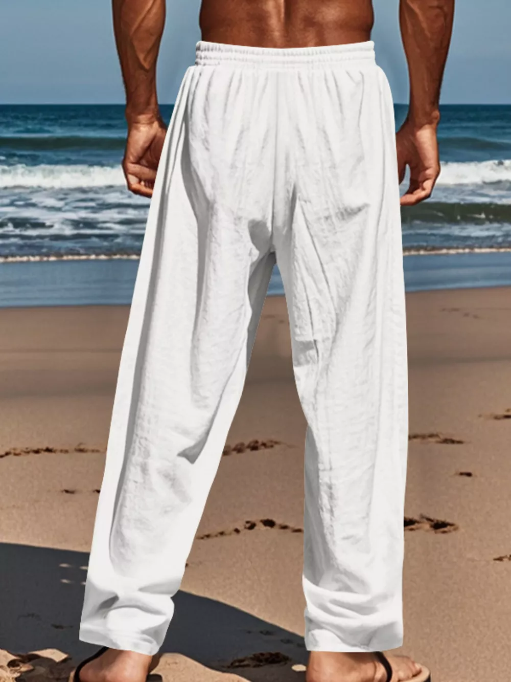 Men's Full Size Button-Fly Drawstring Pants Plus Size, image 4