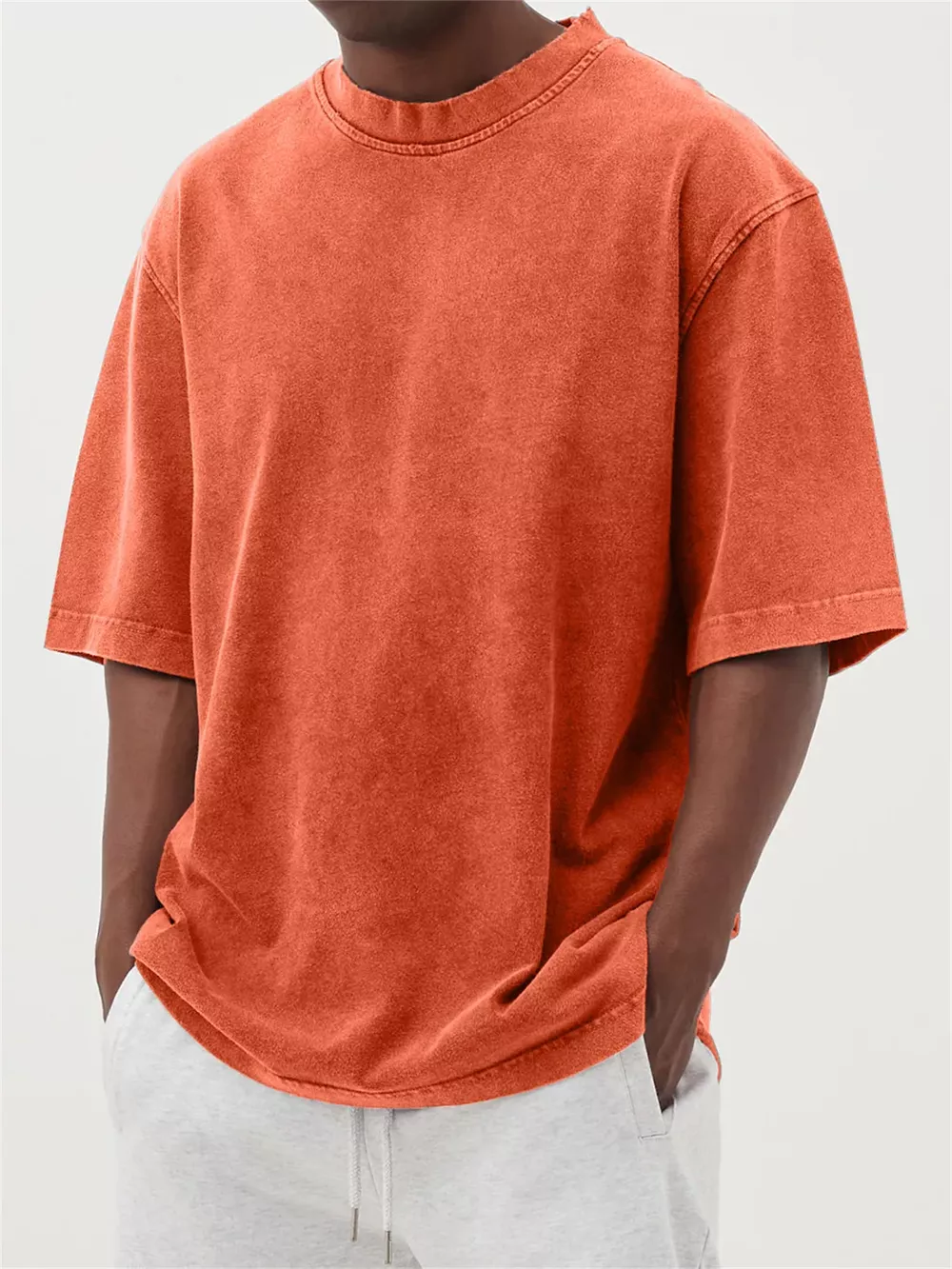 Men's Full Size Vintage Wash Oversized T-Shirt Plus Size, image 8