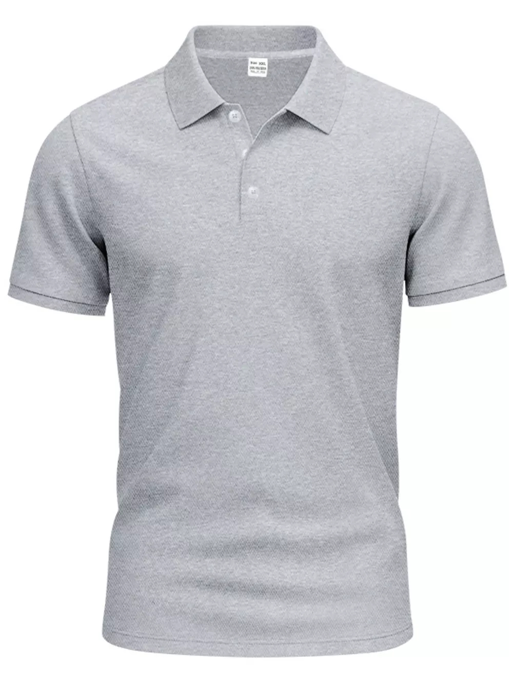 Men's Full Size Button Detail Short Sleeve Polo Plus Size, image 8