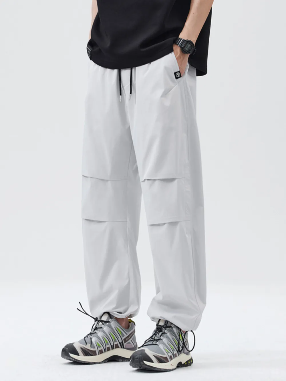 Men's Full Size Relaxed Fit Drawstring Pants Plus Size, image 3