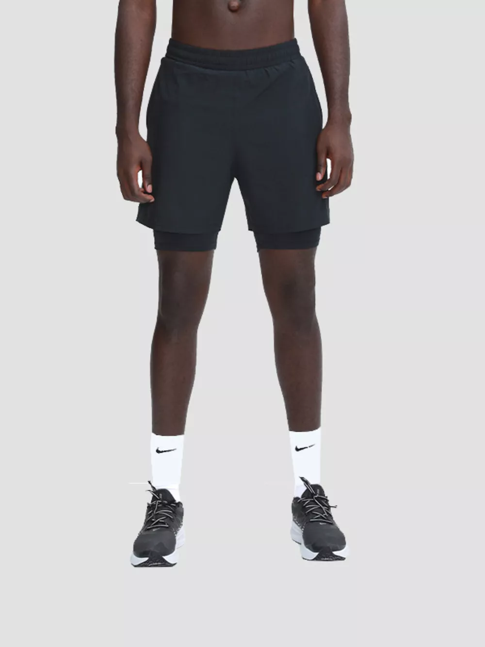 Men's Plus Size Elastic Waist Active Shorts