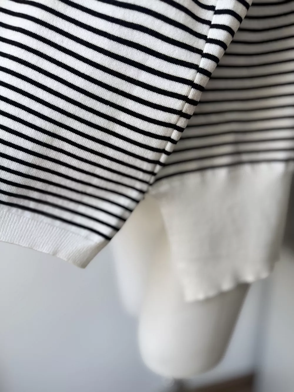 Striped Round Neck Knit Top, image 7
