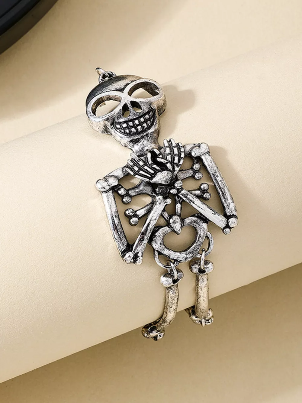 Alloy Skull Necklace and Bracelet Jewelry Set, image 10