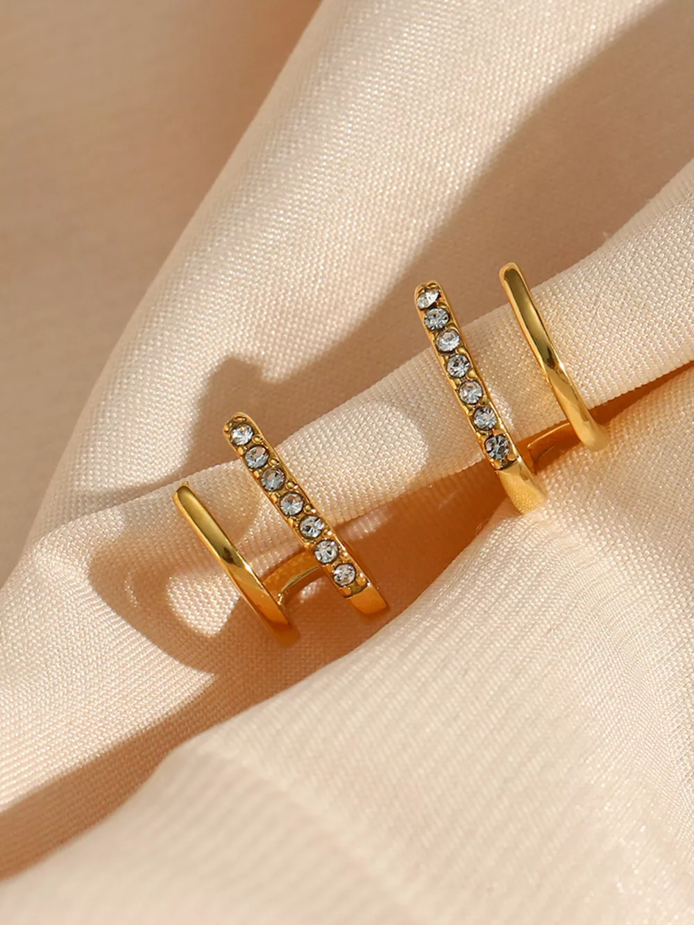Double-Layer Hoop Earrings, image 9
