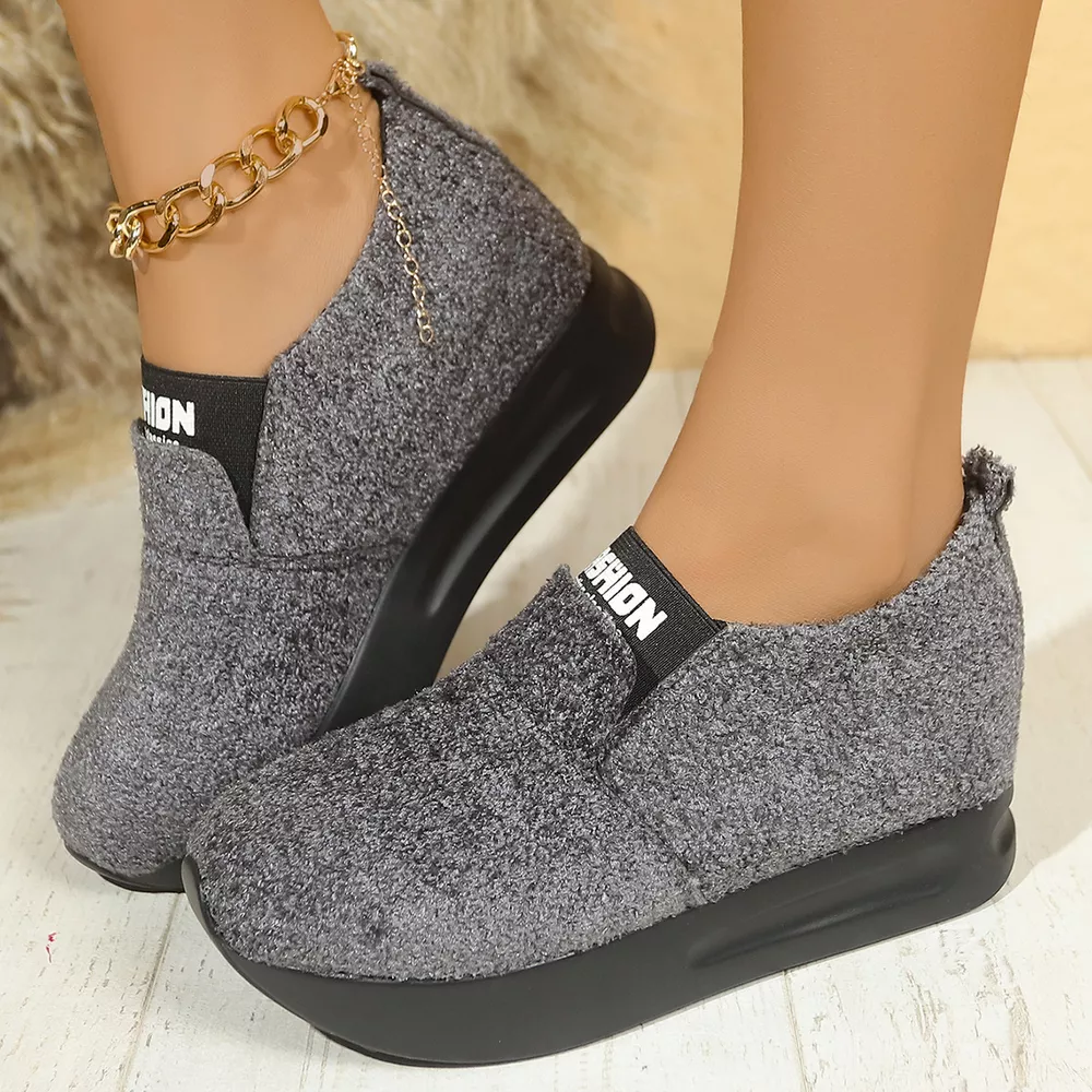 Round Toe Platform Slip-Ons, image 5