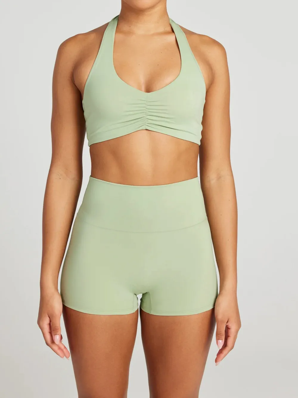 Halter Neck Cami and Shorts Active Set, image 6