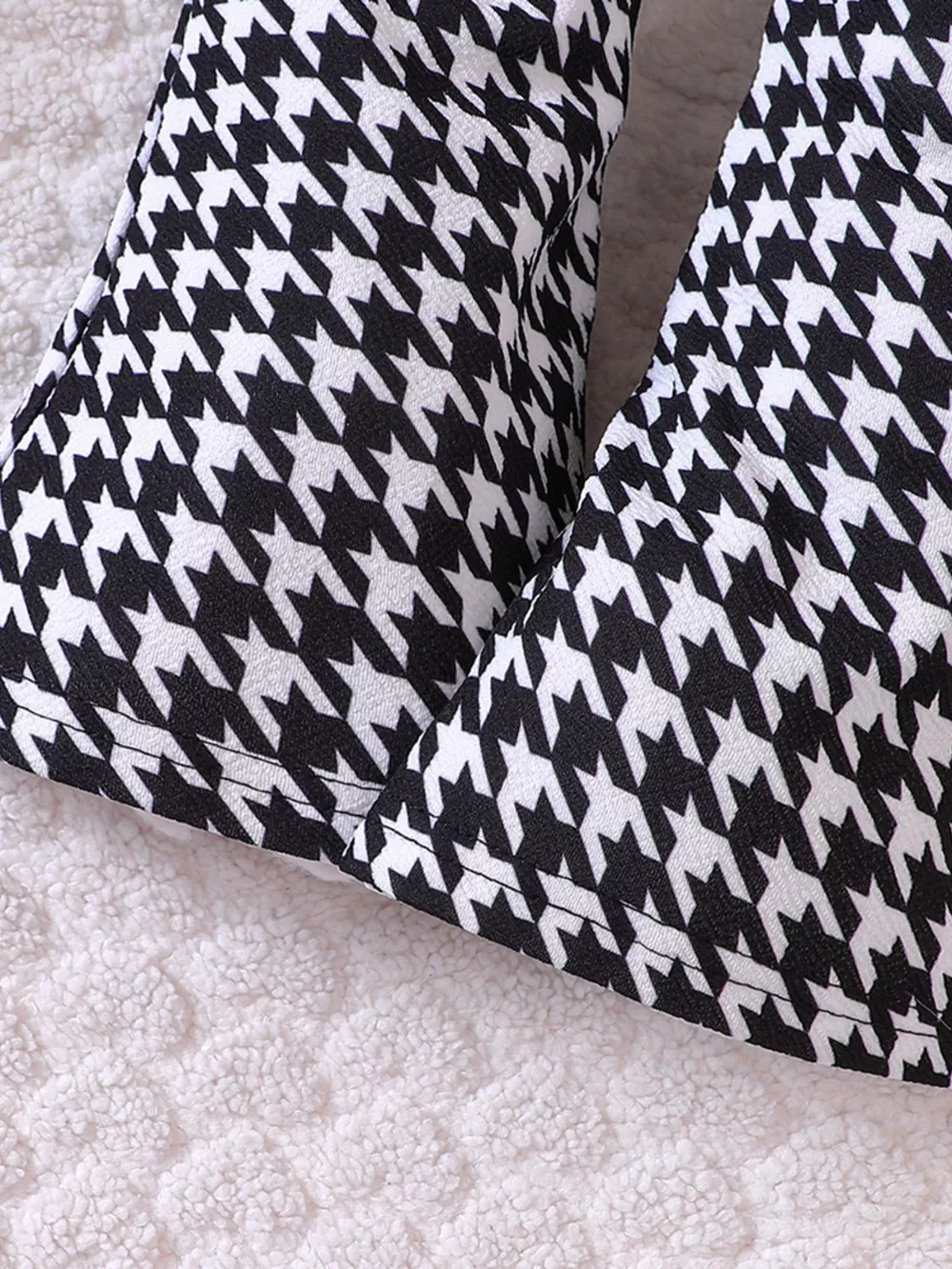 Children's Long Sleeve Top & Houndstooth Pants Set, image 6