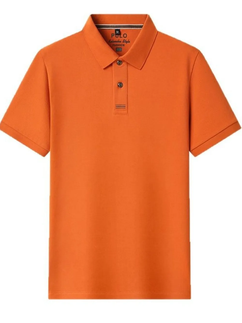Men's Plus Size Button Detail Short Sleeve Polo, image 4