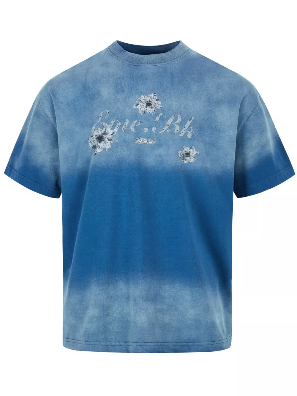 Men's Floral Print Gradient Washed T-Shirt, image 2