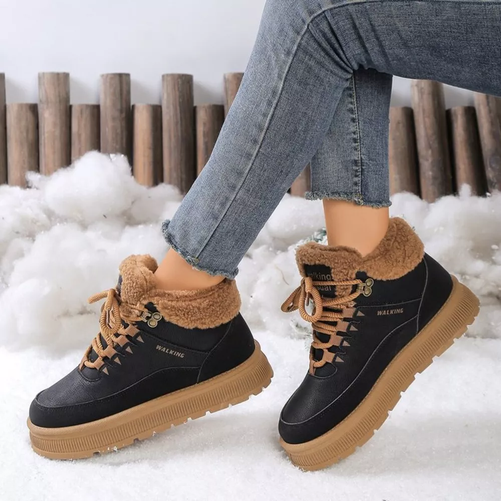 Lace Up Platform Ankle Boots, image 2