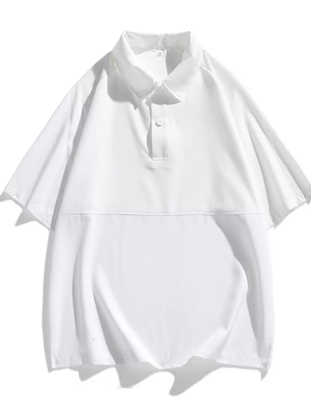 Men's Plus Size Button Detail Short Sleeve Polo, image 11