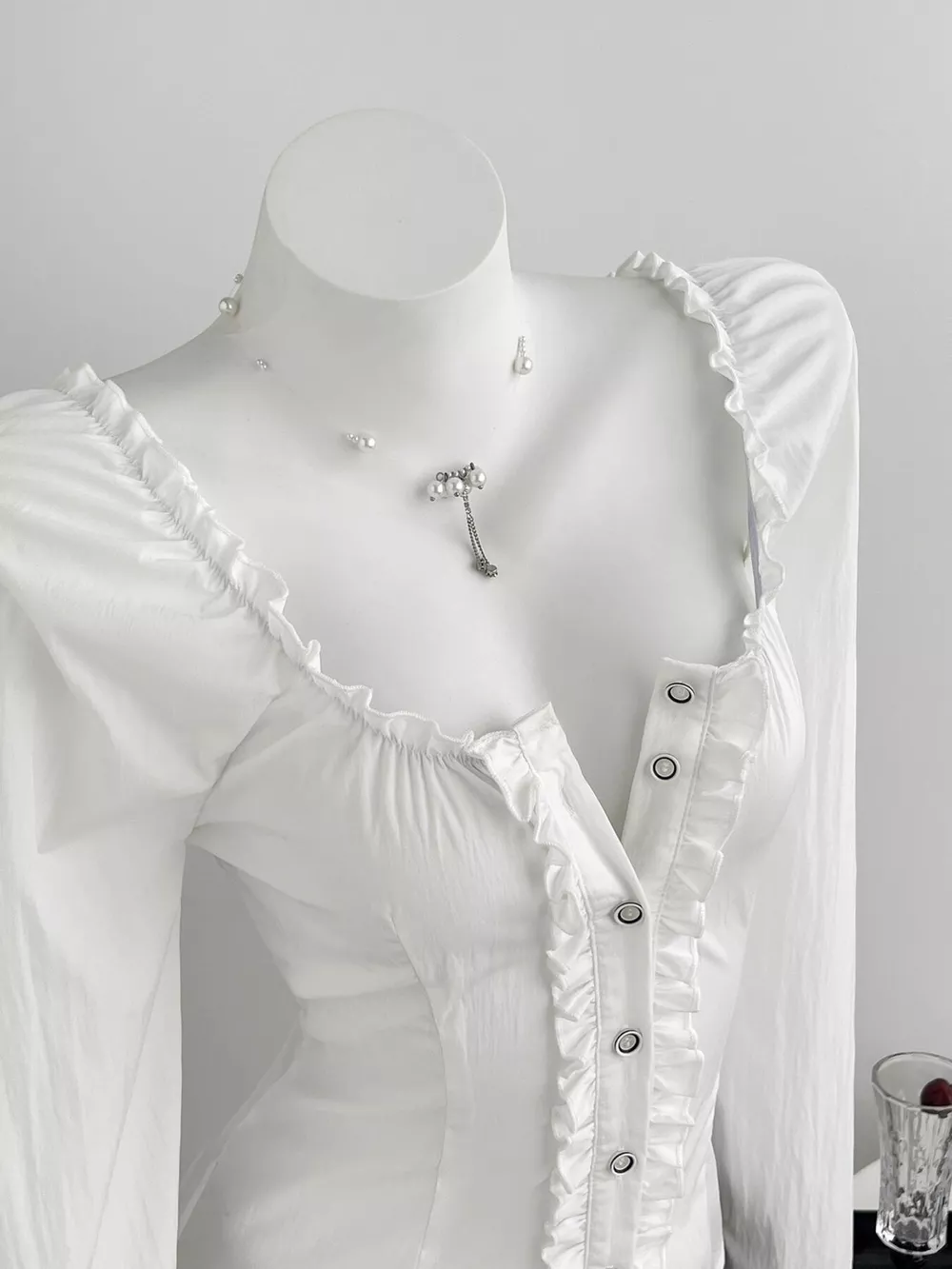 Frill Button Up Shirt, image 5