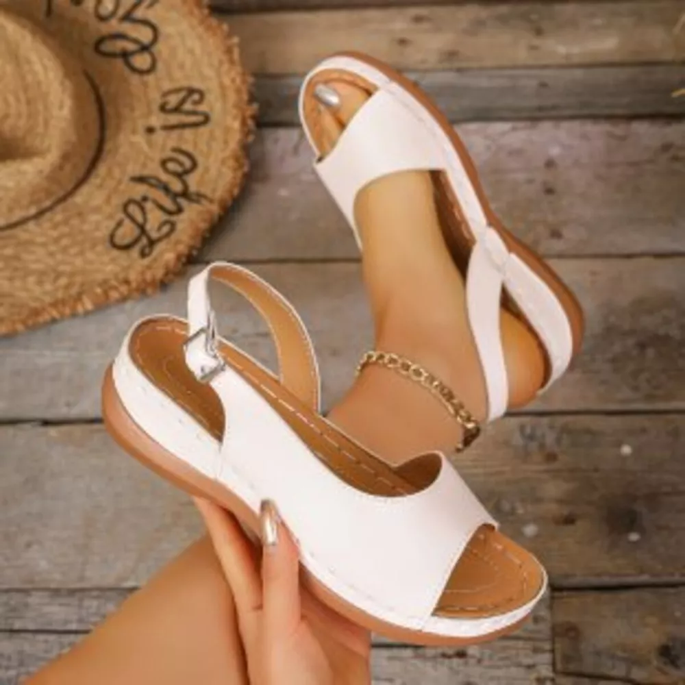 Open Toe Wedge Sandals, image 4