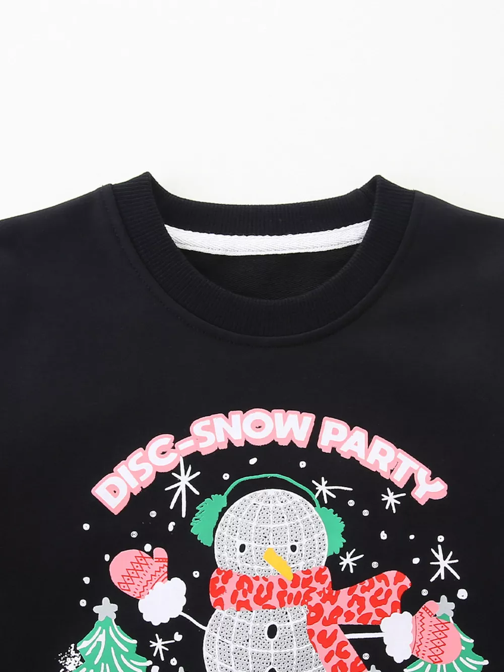 Children's Christmas Snowman Graphic Crewneck Sweatshirt, image 3