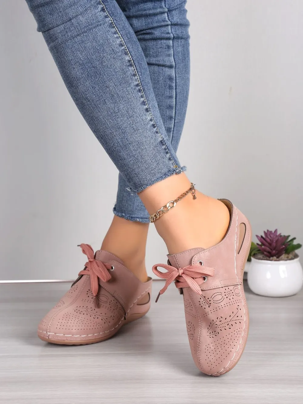 Breathable Lace-Up Slip-Ons, image 10