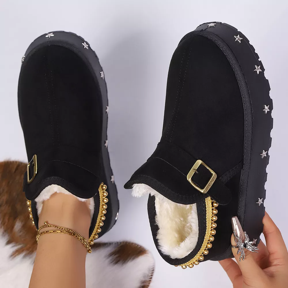 Platform Faux Fur Lined Ankle Boots, image 3