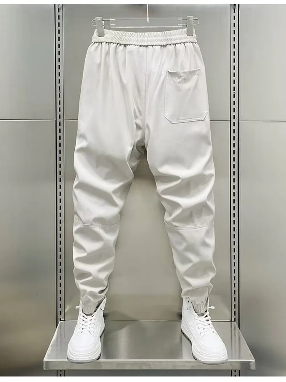 Men's Plus Size Drawstring Joggers with Pockets, image 2