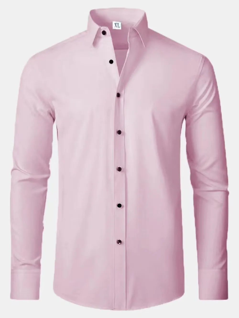 Men's Plus Size Button Up Long Sleeve Shirt, image 3