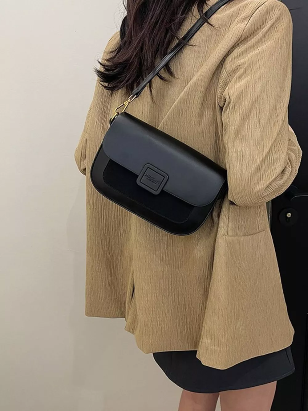 Flap Adjustable Strap Crossbody Bag, image 9