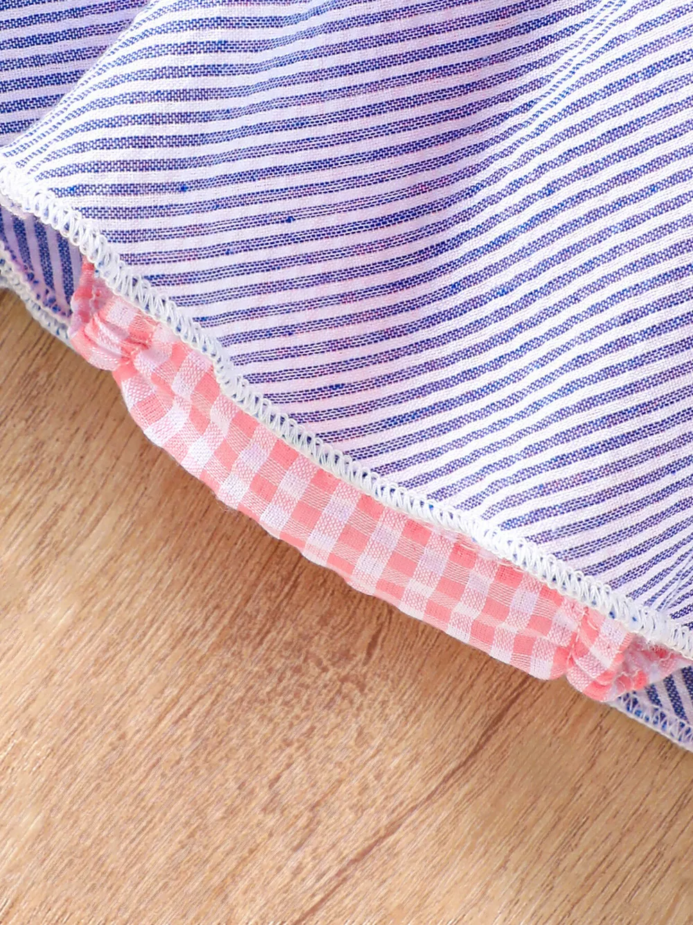 Children's Striped Watermelon Ruffle Sleeve Dress, image 5