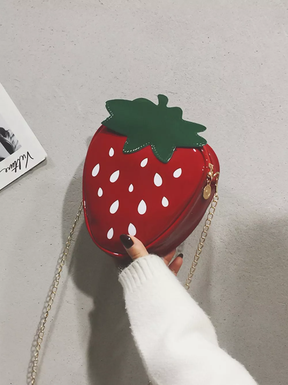 Strawberry Shaped Crossbody Bag, image 6