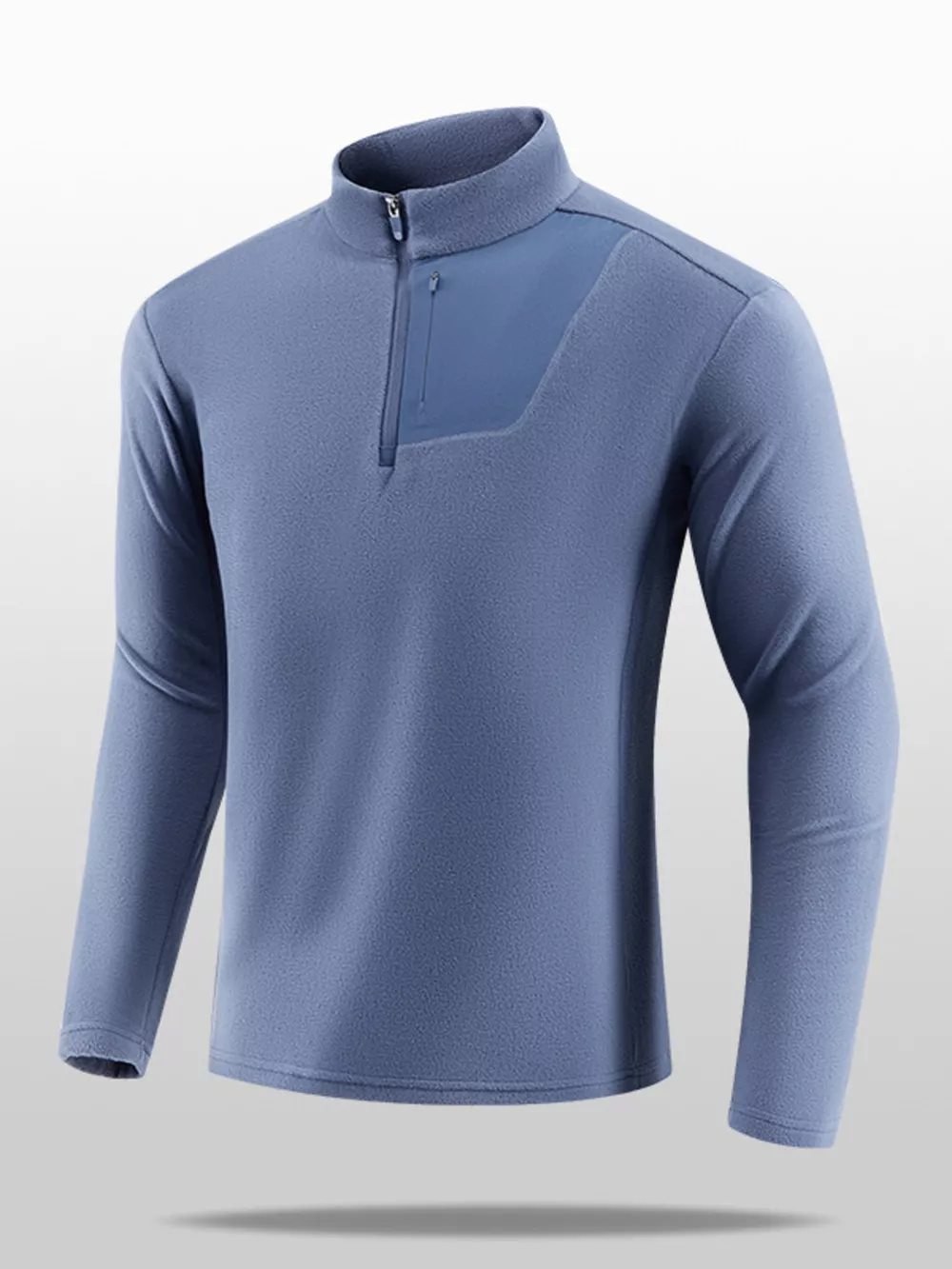 Men's Plus Size Comfortable Half- Sweatshirt, image 4